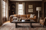 Octavia Distressed Italian Aniline Leather Dual Reclining Sofa