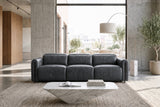 Octavia Distressed Italian Aniline Leather Dual Reclining Sofa