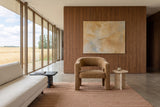 Opi accent chair from the front in a Regina prairie house