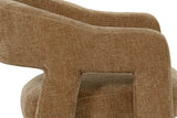 Close-up of the Opi side: the open window under the arm, with the seat showing through