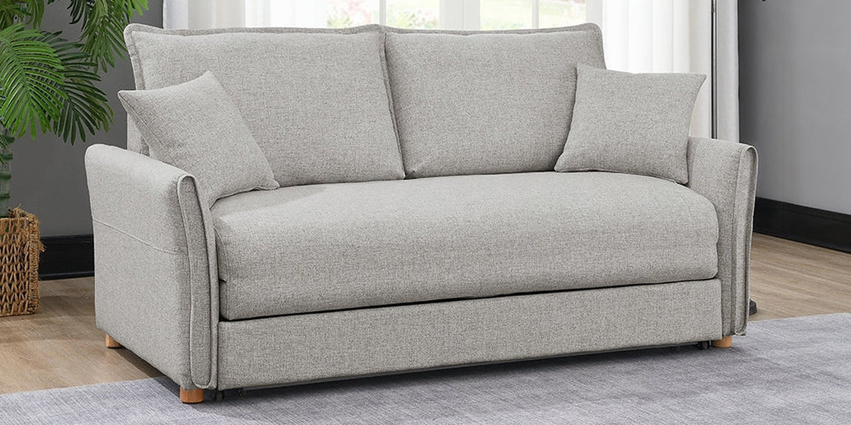 Oran Condo Size Sleeper Sofa w/Storage - Grey