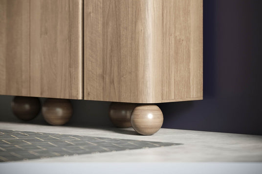 Orson Mango Wood Sideboard - Sculpted Ball Feet