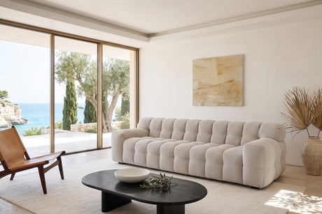Pergola Channel-Tufted Bubble Sofa