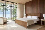 Pettorano bed in Brown reclaimed pine in a bedroom in a Gambier Island cliff house on Howe Sound