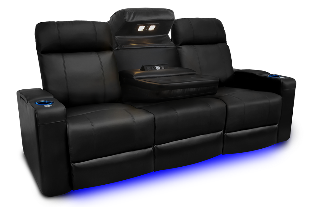 Valencia Piacenza Headrest Console Leather Home Theater Seating