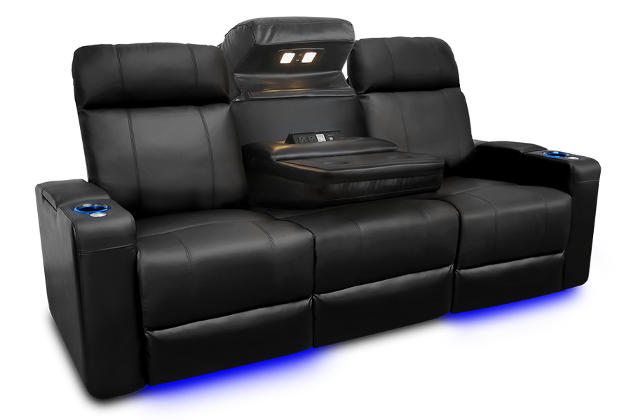 Valencia Piacenza Headrest Console Leather Home Theater Seating