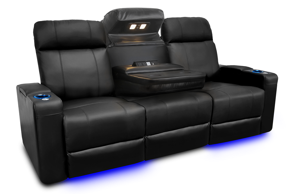 Valencia Piacenza Headrest Console Leather Home Theater Seating