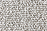 Pierce bed close-up of the nubby two-tone mushroom upholstery fabric