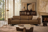Valencia Pista Distressed Leather Reclining Sofa
