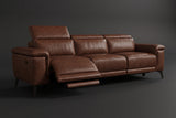 Valencia Pista Distressed Leather Reclining Sofa