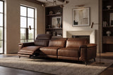 Valencia Pista Distressed Leather Reclining Sofa