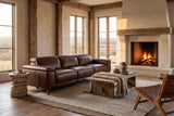 Valencia Pista Distressed Leather Reclining Sofa