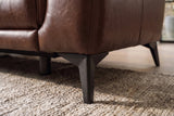 Valencia Pista Distressed Leather Reclining Sofa