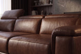 Valencia Pista Distressed Leather Reclining Sofa