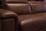 Valencia Pista Distressed Leather Reclining Sofa