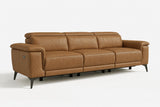 Valencia Pista Distressed Leather Reclining Sofa