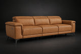 Valencia Pista Distressed Leather Reclining Sofa