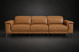 Valencia Pista Distressed Leather Reclining Sofa