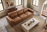 Valencia Pista Distressed Leather Reclining Sofa