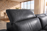 Valencia Pista Distressed Leather Reclining Sofa