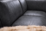 Valencia Pista Distressed Leather Reclining Sofa