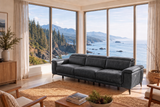 Valencia Pista Distressed Leather Reclining Sofa