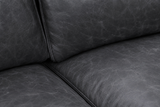 Valencia Pista Distressed Leather Reclining Chaise Sectional Sofa