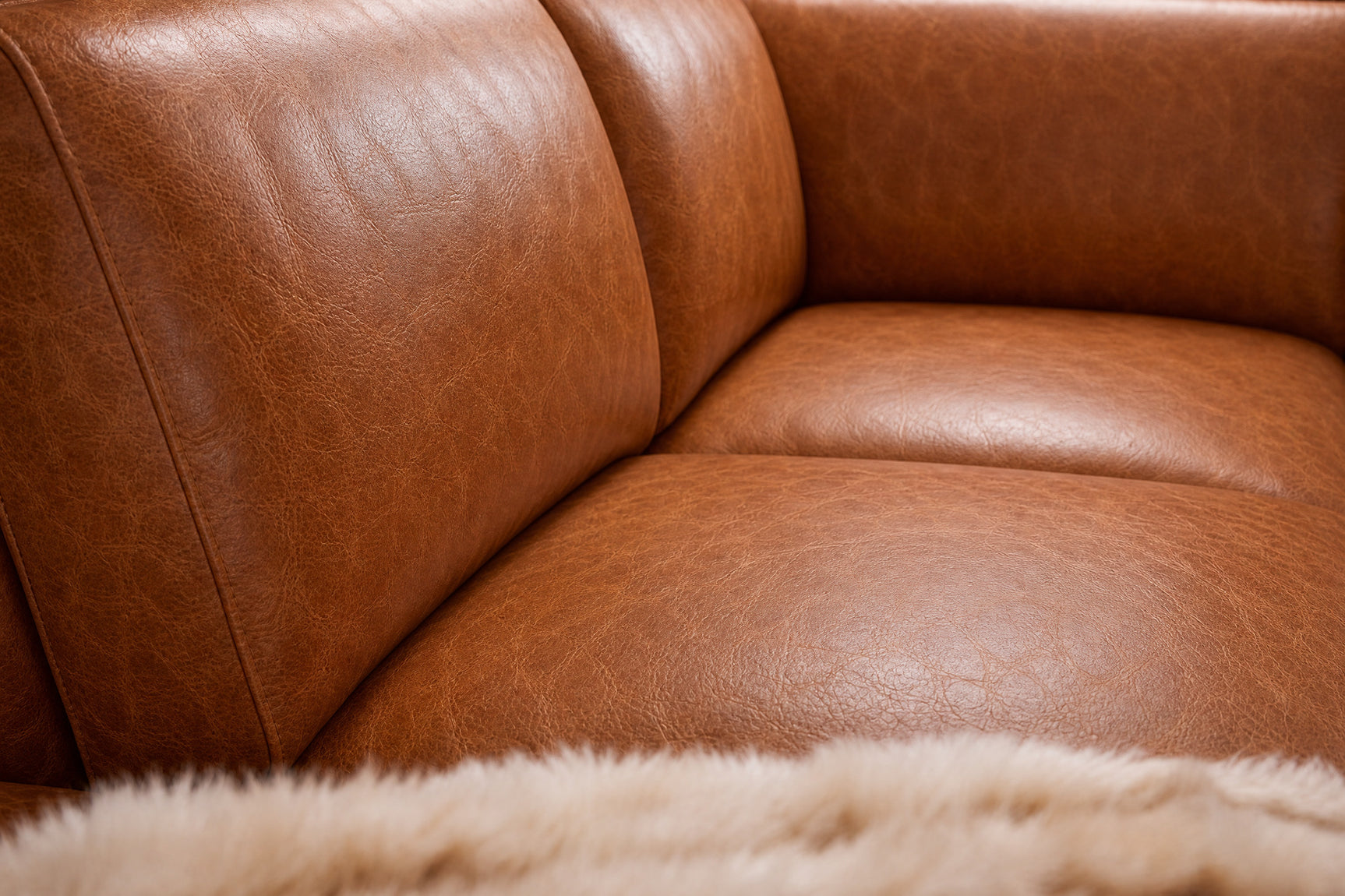 Pista Distressed Leather Reclining Chaise Sectional Sofa