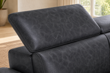 Valencia Pista Distressed Leather Reclining Chaise Sectional Sofa