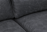 Valencia Pista Distressed Leather Reclining Chaise Sectional Sofa