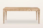Polcenigo burl dining table in Honey Blonde Burl