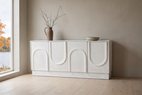 Pragelato Whitewashed Mango Wood Sideboard
