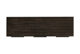 Prescott antique black acacia sideboard top, viewed from above