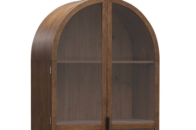 Prescott Arched Glass Door Display Cabinet - Arched Glass Doors