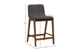 Prescott grey counter stool dimensions in inches, 25 in seat height