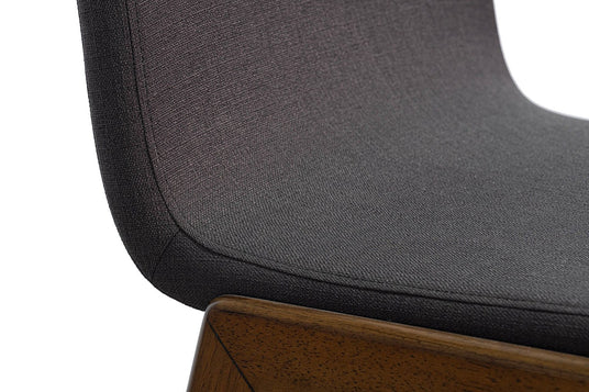 Prescott Grey Fabric Upholstered Counter Stool - Fabric with a Fine Weave