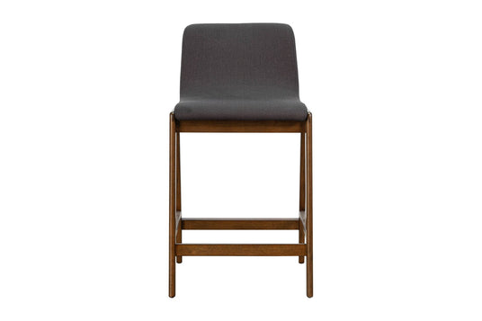 Prescott Grey Fabric Upholstered Counter Stool - Sized for the Counter