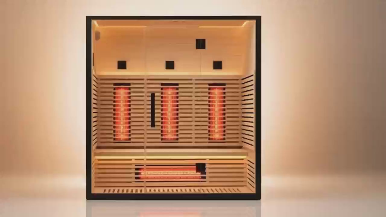 Valencia Aura™ 3-Person Full Spectrum Infrared Sauna | Low-EMF Hemlock