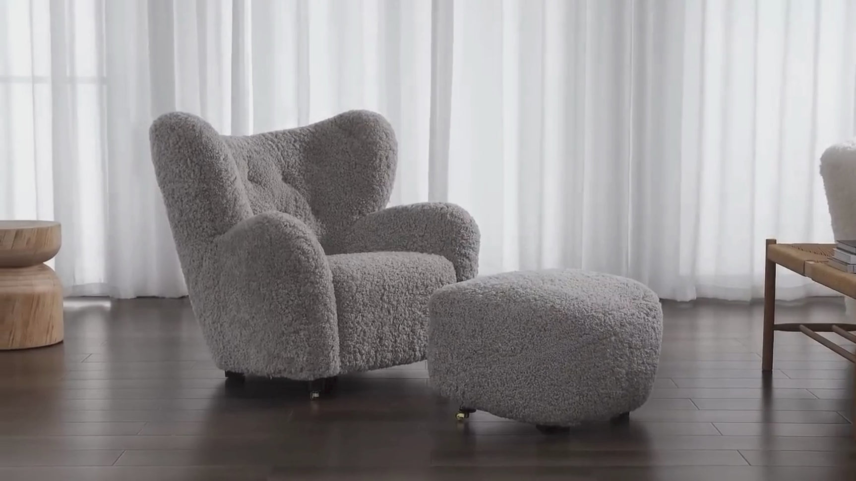 Misty Genuine Sheepskin Accent Chair