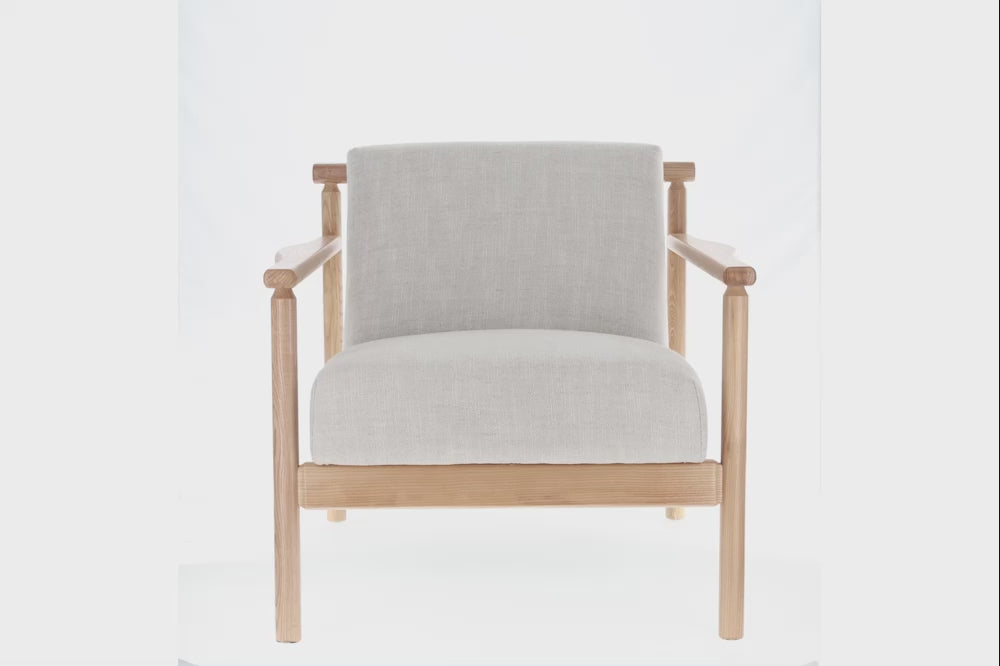 Regal Fabric & Wood Accent Chair