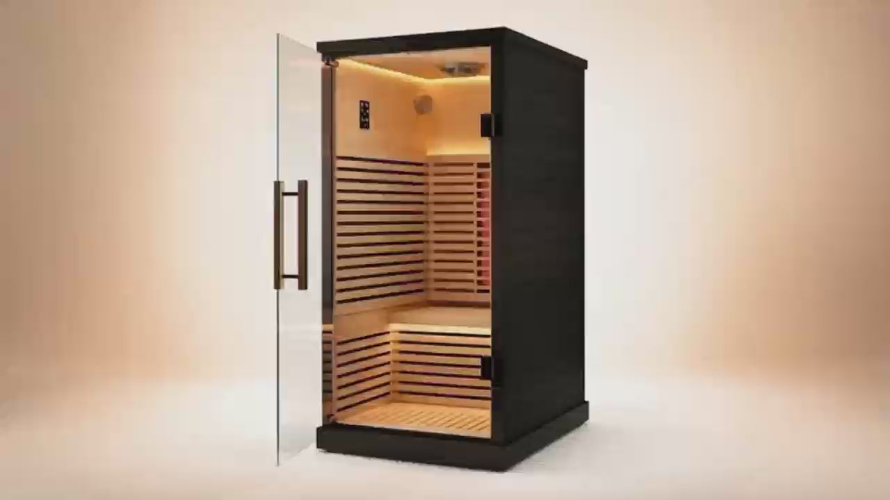 Valencia Aura™ 1-Person Full Spectrum Infrared Sauna | Low-EMF Hemlock