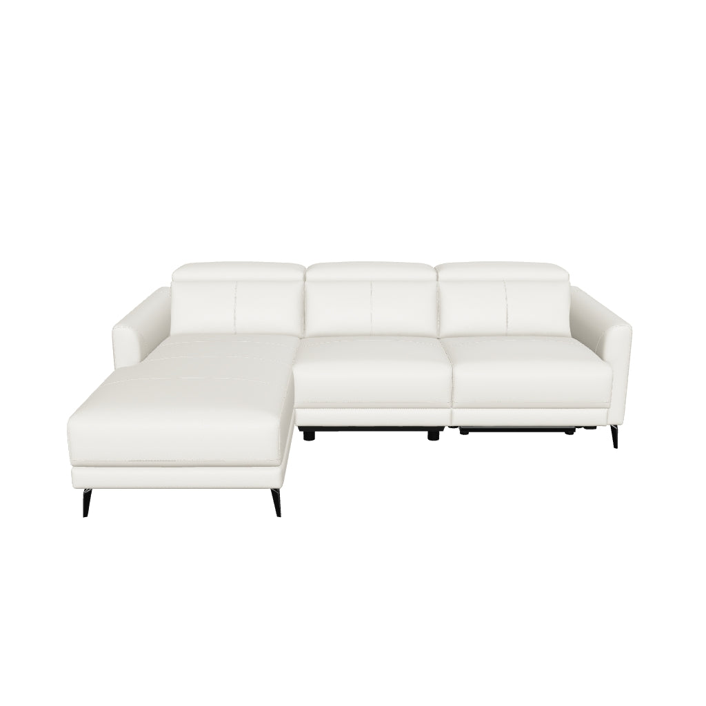 Andria Leather Reclining Sectional Sofa