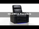 A Video of A Comfort and Style, Black, Wood and Steel Frame, Piacenza Premium Top Grain Leather Home Theater Seating.