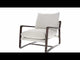 Lagon Fabric & Wood Accent Chair