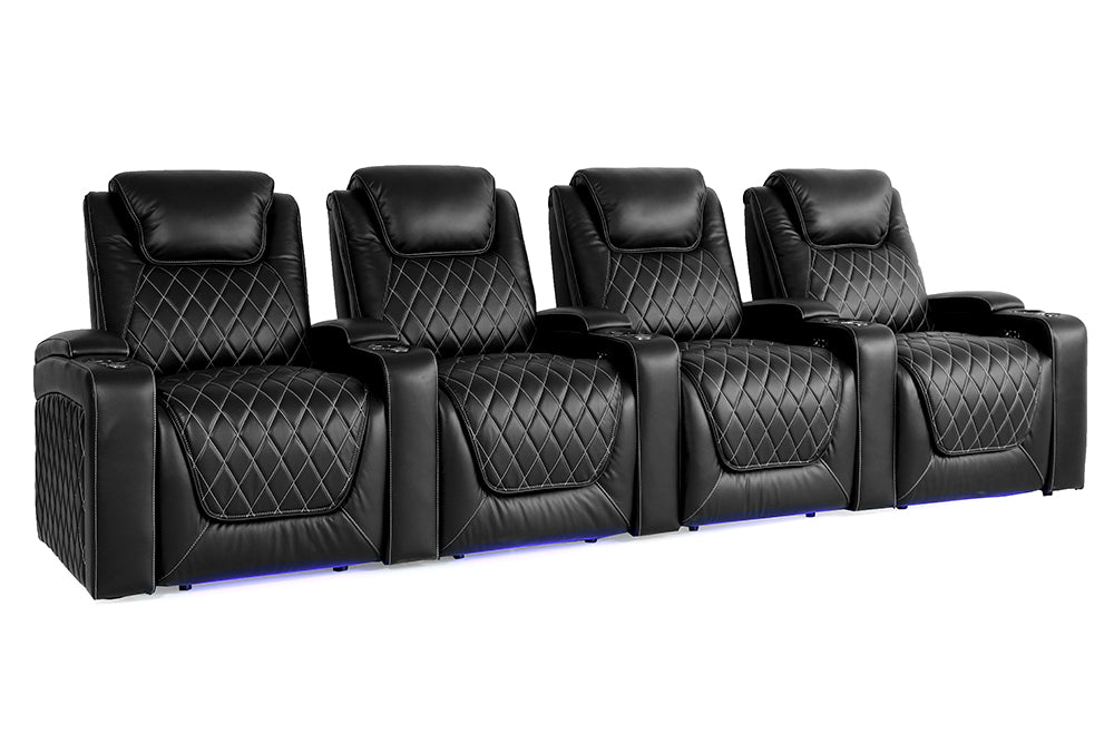 Valencia Oslo Theater Seating Row of 4 Black