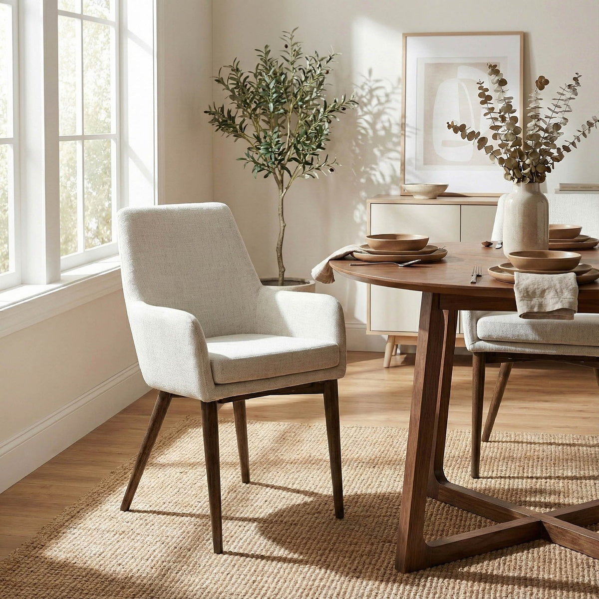 Radley Fabric Arm Dining Chair (Set of 2)