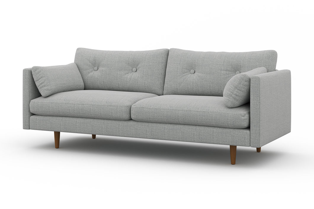 Valencia Riga Modern Fabric Sofa, Grey