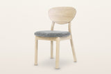 Rivello oak dining chair in Light Oak with a Toffee Mist seat pad