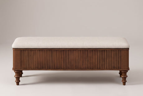 Salerno Reeded Storage Bench