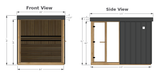 Nordic Style Outdoor Canadian Red Cedar Finnish Sauna
